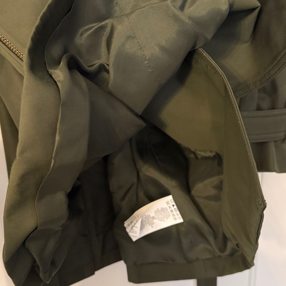 Michael Kors Olive Trench Coat - Picture 7 of 7